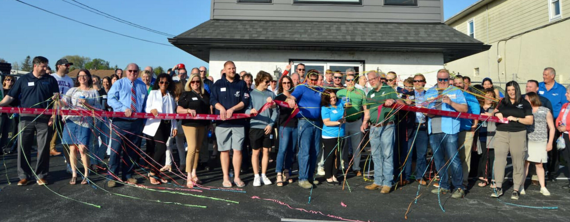 Exton Chamber members at a local ribbon cutting